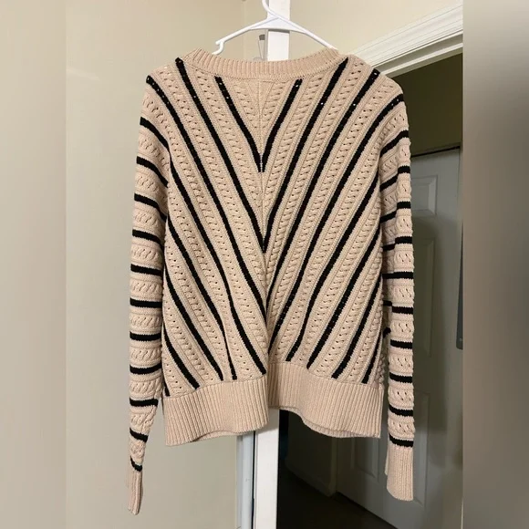 Ann Taylor Factory Knit Striped Sweater (Large) ⭐️NWT⭐️ - Picture 3 of 6